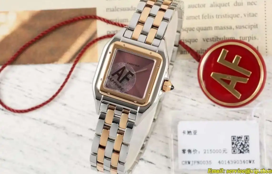 RG Secrete Dial 22mm AF Panthere De Quartz Brown SS Ladies 0501